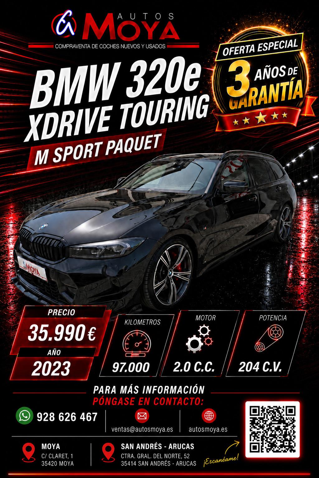 BMW 320e XDRIVE TOURING  M PAQUET 4×4